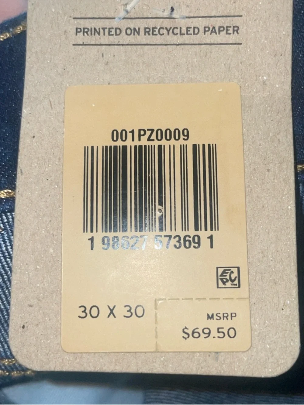 Levi’s 318 Shaping Wide Leg Jeans NWT Dark Wash High Rise Size 30x30 - Picture 8 of 8